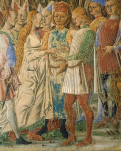 Italia, Ferrara, Palazzo Schifanoia, Kuukauden sali, Kesäkuu, kirjoittanut Francesco del Cossa (1436-1478) tekijältä Francesco del Cossa