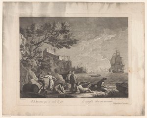 Figuurit meren rannalla Maisemat kalastajien kanssa (sarjan nimi) tekijältä Francesco del Pedro
