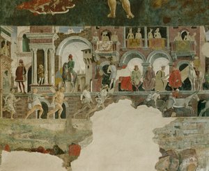 Kuukausien sali: (fresko) tekijältä Francesco del & Roberti Ercole de