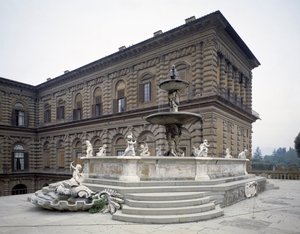 Näkymä artisokan suihkulähteelle tekijältä Francesco del Tadda