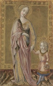 Pyhä Dorothy ja pieni Kristus, noin 1460