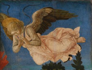 Pistoia Santa Trinitàn alttaritaulun enkelipaneeli, 1455-1460 tekijältä Francesco di Stefano Pesellino