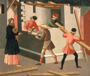 Huonekalut ja erilaiset esineet 1100- ja 1300-luvuilta tekijältä Francesco di Stefano Pesellino