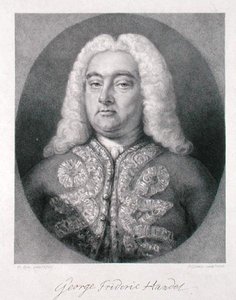 George Frederick Handel (1685-1759) kaiverrus Frederick Christian Lewis I (1779-1856) 1828 (kaiverrus) tekijältä Francis (after) Kyte