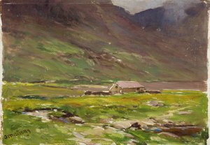 Ogwen-järvi (öljy paneelissa)