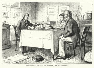 Charles Dickensin kuvitus suurille odotuksille (kaiverrus)