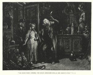 Charles Dickensin kuvitus suurille odotuksille (kaiverrus) tekijältä Francis Arthur Fraser