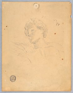 Luonnos enkelin päälle tekijältä Francis Augustus Lathrop