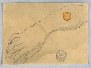 Luonnos kädestä ja ranteesta tekijältä Francis Augustus Lathrop