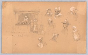Luonnoksia kaupunkilaisista Mont St. Michelissä ja Vitréssä tekijältä Francis Augustus Lathrop