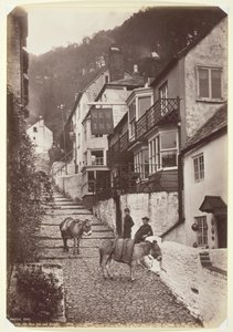 Clovelly, New Inn and Street, 186094. tekijältä Francis Bedford
