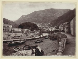 Lynmouth, The Village from the Quay, 186094. tekijältä Francis Bedford