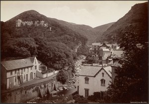 Lynmouth Mars Hilliltä nähtynä tekijältä Francis Bedford
