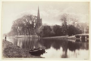 Stratford-on-Avon, Avonin kirkko, 186094. tekijältä Francis Bedford