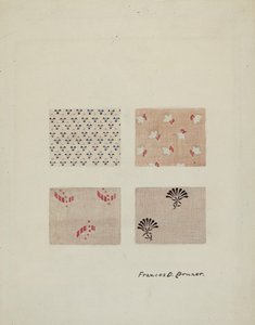 Painetut tekstiilit tekijältä Francis Bruner