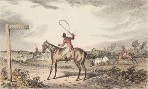 [Ketunmetsästys] Kahdentoista "Turnerin / kuvitusten / Nimrodille / metsästäjien tilasta" sarja, joka täydentää C. J. Apperleyn vuoden 1834 painosta. tekijältä Francis Calcraft Turner
