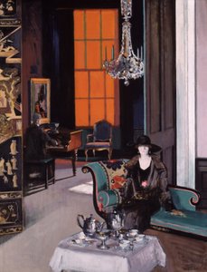 Sisustus: Orange Blind, n. 1928 (öljy kankaalle)