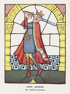 Kuningas Arthur, herra Arthur Balfour (värilitho)