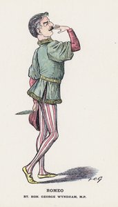 Romeo, Rt Hon George Wyndham (väri litho) tekijältä Francis Carruthers Gould