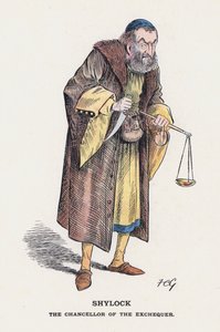 Shylock, valtiovarainministeri (väri litho)