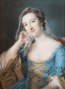 Muotokuva Elizabeth Hulsen, Sir Edward Hulsen, 1. Baronetin tyttärestä, 1755 (pastelli paperille)