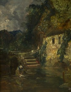 Tehdas lähellä Tinternia, n. 1824-26 (öljy levylle, mahonki) tekijältä Francis Danby