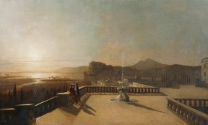 Figuurit kuutamoisella terassilla tekijältä Francis Danby