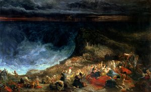 Israelin vapautus - Farao ja hänen sotajoukkonsa valtaistuivat Punaisellamerellä, 1825