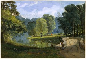 The Frome at Stapleton, n. 1823 (akvarelli ja vartaloväri paperille) tekijältä Francis Danby