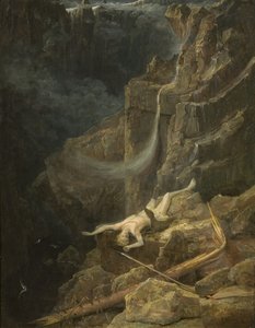 The Precipice, n. 1827 (öljy paneelissa) tekijältä Francis Danby
