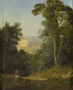 Näkymä Bristoliin Leigh Woodsista, n. 1822 (öljy paneelille) tekijältä Francis Danby