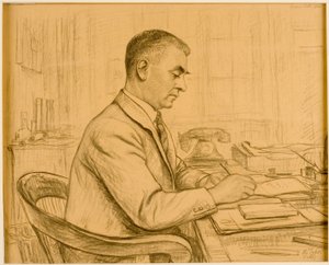 Superintendentti, Birtley (Leonard S. Flatman) (kynä ja lyijykynä kiillotuspaperilla)