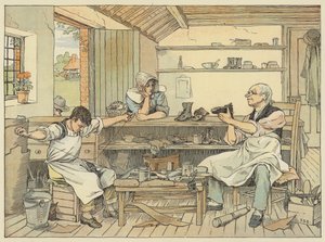 Suutari (värilitografia) tekijältä Francis Donkin Bedford