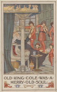 Old King Cole oli iloinen vanha sielu (värilitografia). tekijältä Francis Donkin Bedford