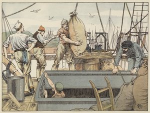 Ahvenanmaalainen (värillinen litografia) tekijältä Francis Donkin Bedford