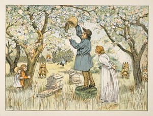 The Bee Farmer, kirjasta Four and Twenty Toilers, pub. 1900 (värilitra)