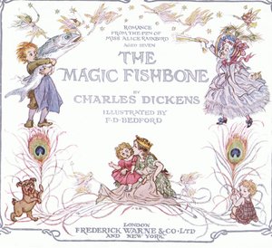 Nimiölehti teoksesta The Magic Fishbone, kustantaja Warne  Co, n.1940 (värilitografia). tekijältä Francis Donkin Bedford
