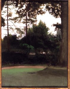 A Corner of the Garden, n. 1890 (öljy kankaalle) tekijältä Francis Foster
