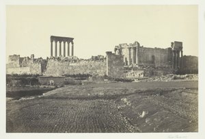 Baalbec, etelästä, 1857. tekijältä Francis Frith
