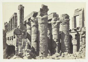 Hall of Columns, Karnac, 1857. tekijältä Francis Frith
