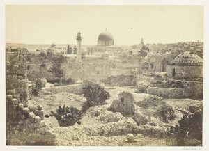 Jerusalem kaupunginmuurilta nähtynä tekijältä Francis Frith