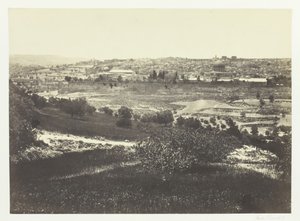 Jerusalem, Öljymäeltä, nro 1, 1857. tekijältä Francis Frith