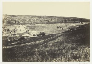 Jerusalem, Öljymäeltä, nro.2 tekijältä Francis Frith