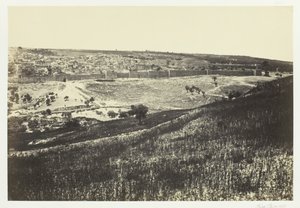 Jerusalem, Öljymäeltä, nro 2, 1857. tekijältä Francis Frith