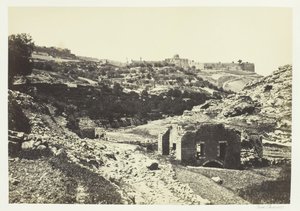 Jerusalem En-Rogelin muurista, 1857. tekijältä Francis Frith
