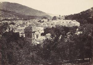 Nablous, Muinainen Shechem, 1857. tekijältä Francis Frith