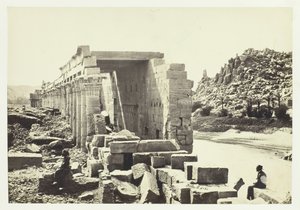 Colonnade, Philæn saari, 1857. tekijältä Francis Frith