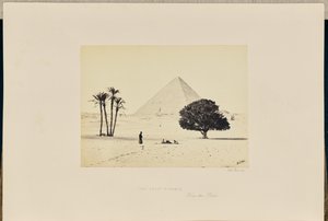 Suuri pyramidi tasangolta nähtynä tekijältä Francis Frith