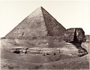 Suuri pyramidi ja Suuri sfinksi tekijältä Francis Frith