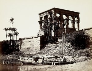 Hypaethralin temppeli, Philae (Egypti) tekijältä Francis Frith